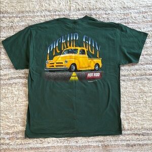 Hot Rod Magazine PICKUP GUY Green Tee Size XL